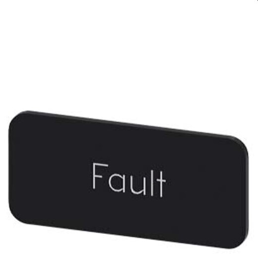 Siemens Bezeichnungsschild 12,5x27 Fault 3SU1900-0AC16-0EC0