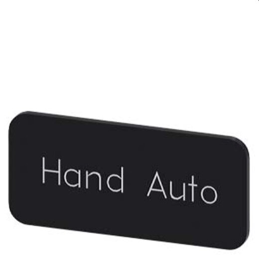 Siemens Bezeichnungsschild 12,5x27 Hand Auto 3SU1900-0AC16-0DB0