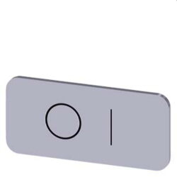 Siemens Bezeichnungsschild 12,5x27 O I 3SU1900-0AC81-0QG0