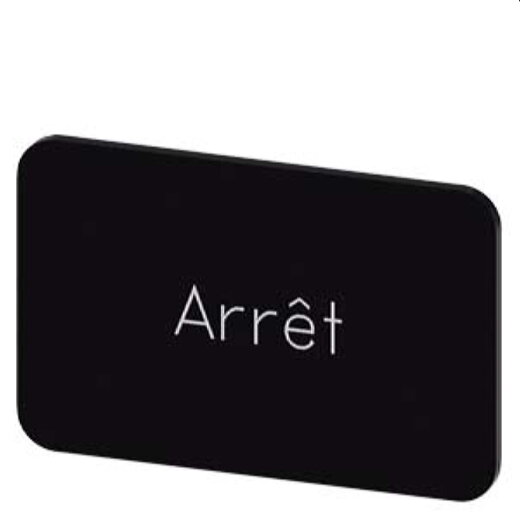 Siemens Bezeichnungsschild 17,5x27 Arret 3SU1900-0AD16-0GB0