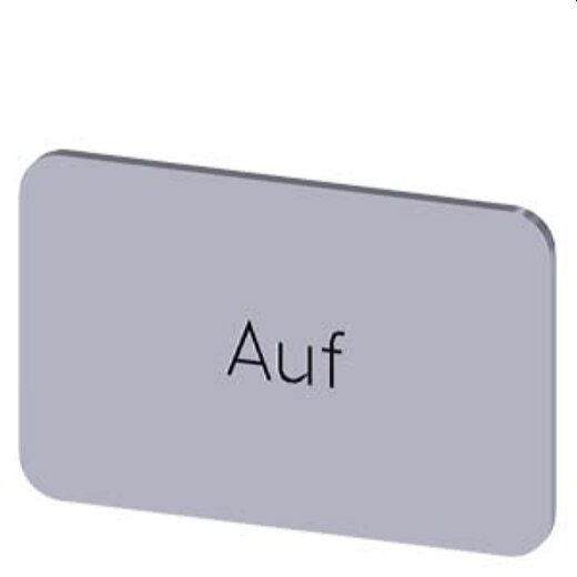 Siemens Bezeichnungsschild 17,5x27 Auf 3SU1900-0AD81-0AD0