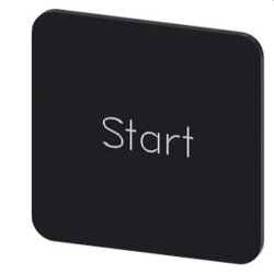 Siemens Bezeichnungsschild 22x22 Start 3SU1900-0AF16-0DT0