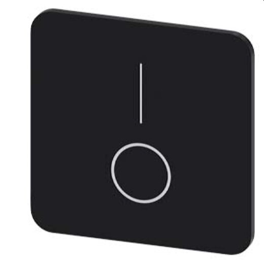 Siemens Bezeichnungsschild 22x22 I O 3SU1900-0AF16-0QP0