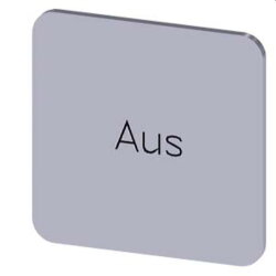 Siemens Bezeichnungsschild 22x22 Aus 3SU1900-0AF81-0AC0