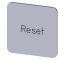Siemens Bezeichnungsschild 22x22 Reset 3SU1900-0AF81-0DU0