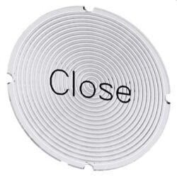 Siemens Einlegeschild rund milchig Symbol Close...