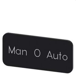 Siemens Bezeichnungsschild 12,5x27 Man-O-Auto...