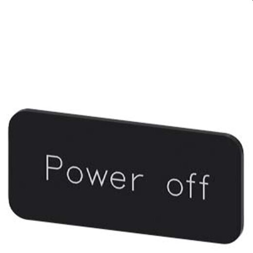 Siemens Bezeichnungsschild 12,5x27 Power on 3SU1900-0AC16-0DF0