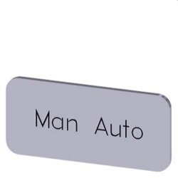 Siemens Bezeichnungsschild 12,5x27 MAN Auto...