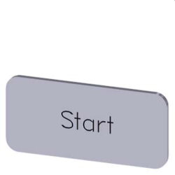 Siemens Bezeichnungsschild 12,5x27 Start 3SU1900-0AC81-0DT0