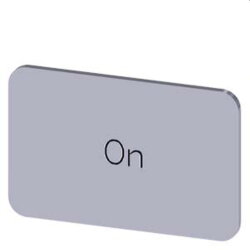 Siemens Bezeichnungsschild 17,5x27 On 3SU1900-0AD81-0DJ0