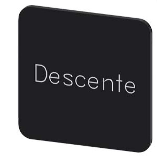 Siemens Bezeichnungsschild 22x22 Descente 3SU1900-0AF16-0GD0
