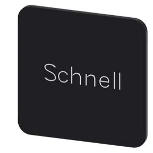 Siemens Bezeichnungsschild 22x22 schnell 3SU1900-0AF16-0AM0