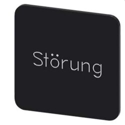 Siemens Bezeichnungsschild 22x22 Störung...
