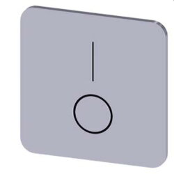 Siemens Bezeichnungsschild 22x22 I O 3SU1900-0AF81-0QP0