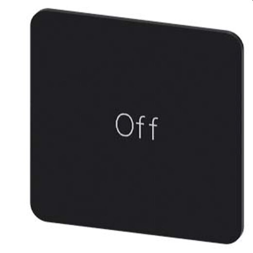 Siemens Bezeichnungsschild 27x27 Off 3SU1900-0AE16-0DK0