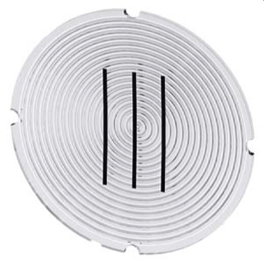 Siemens Einlegeschild rund milchig Symbol III 3SU1900-0AB71-0QD0