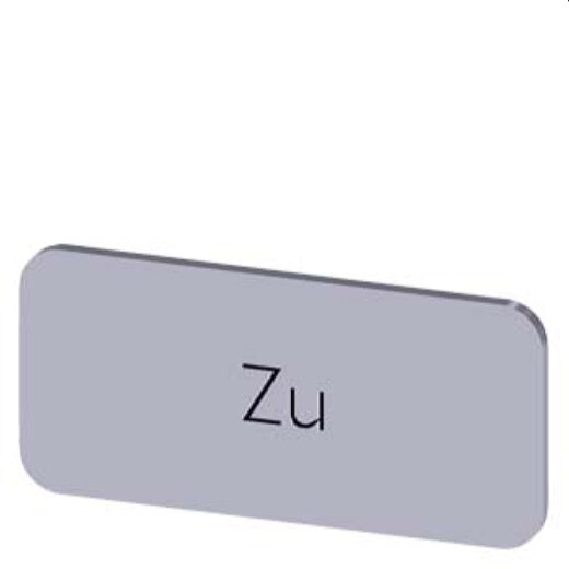 Siemens Bezeichnungsschild 12,5x27 Zu 3SU1900-0AC81-0AL0