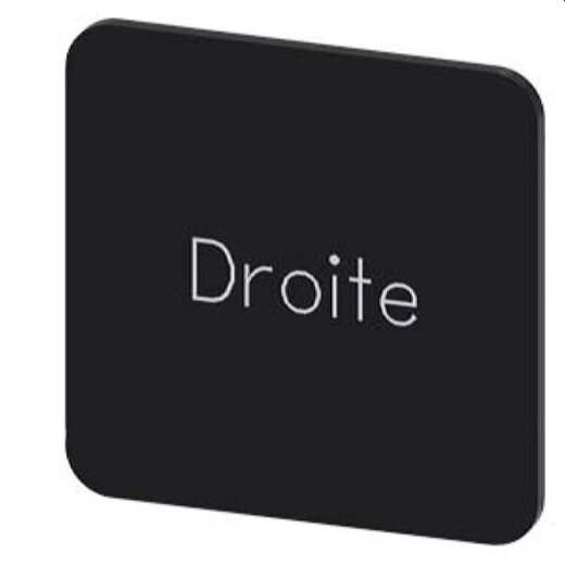 Siemens Bezeichnungsschild 22x22 DROITE 3SU1900-0AF16-0GG0