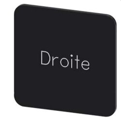 Siemens Bezeichnungsschild 22x22 DROITE 3SU1900-0AF16-0GG0