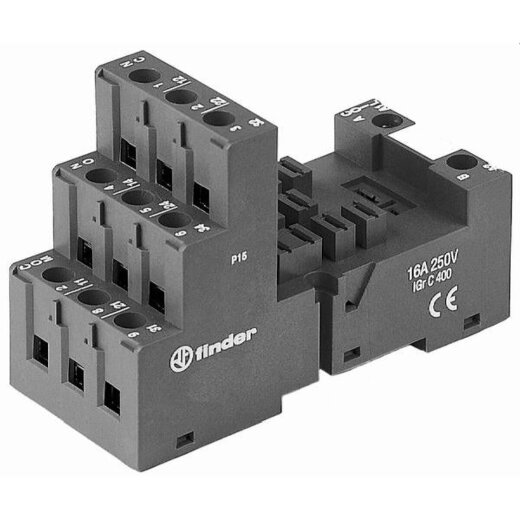 Finder Relaisfassung 92030 schwarz 10 STK