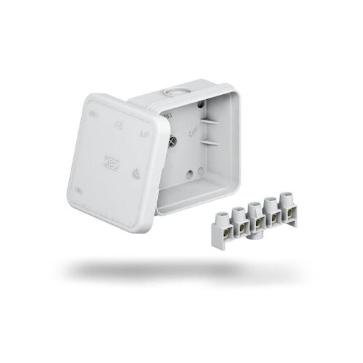 OBO Kabelabzweigkasten A 8/5 75x75x36 lichtgrau m. Klemmleiste