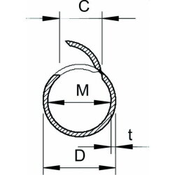OBO Quick-Pipe-Rohr 2953/M25 M25 reinweiss