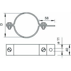 OBO Rohrschelle 303 DIN-2 1/2