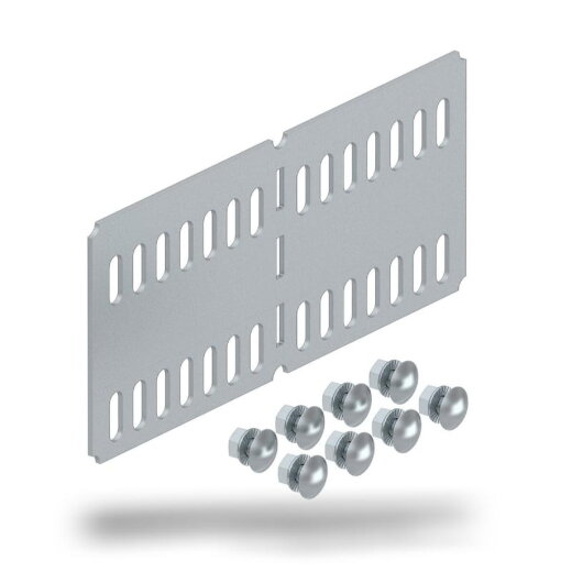 OBO Längs- und Winkelverbinder RLVL 100 FS für Kabelrinne, horizontal