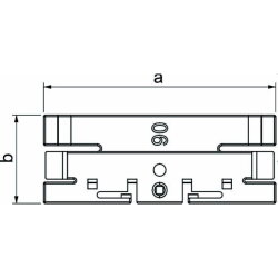 OBO Oberteilklammer OTK H90 halogenfrei reinweiss