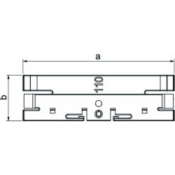 OBO Oberteilklammer OTK H110 halogenfrei reinweiss
