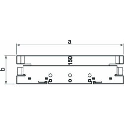 OBO Oberteilklammer OTK H150 halogenfrei reinweiss