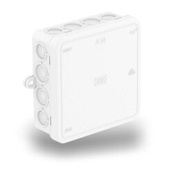 OBO Kabelabzweigkasten A 14 HF RW  100x100x38 reinweiss