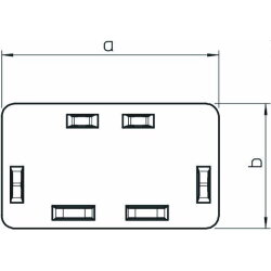 OBO Endstück halogenfrei WDKH-E60090LGR 60x90mm lichtgrau