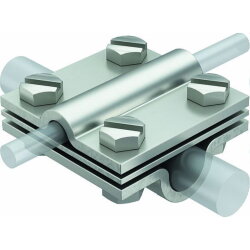 OBO Kreuzverbinder m.Zwischenplatte 252 8-10xRd16 V4A...