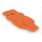 WAGO Mittenverriegelung mit Zugentlastung für Feder- und Stiftleisten 40,6 mm breit orange 832-544