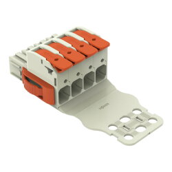 WAGO 1-Leiter-Federleiste Hebel Push-in CAGE CLAMP®...