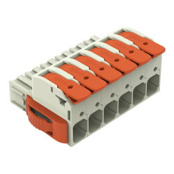 WAGO 1-Leiter-Federleiste Hebel Push-in CAGE CLAMP®...