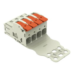 WAGO 1-Leiter-Stiftleiste Hebel Push-in CAGE CLAMP®...