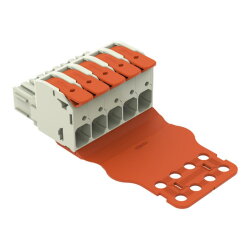 WAGO 1-Leiter-Federleiste Hebel Push-in CAGE CLAMP®...