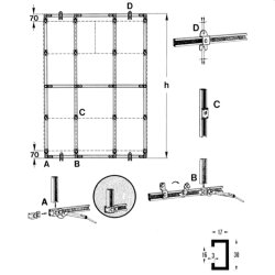 ABB Striebel & John MRB Montage-Rahmen...