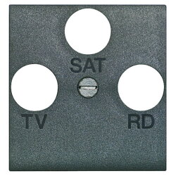 Bticino Antennendose Zentralplatte 3 Loch FM TV SAT...