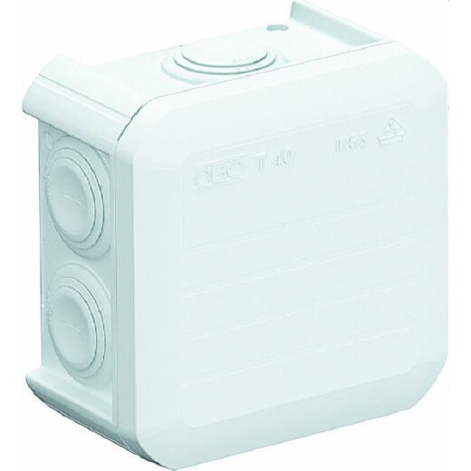 OBO Kabelabzweigkasten T40 90x90x52 reinweiss