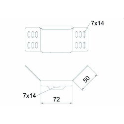 OBO Winkelverbinder WKV 60 FT für Kabelrinne