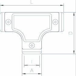 OBO Kontroll-T-Stück SKT25W ALU ohne Gewinde