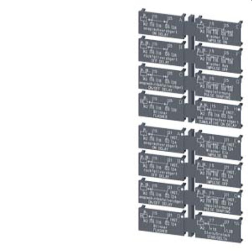 Siemens Schildersatz für Multifunktionsgerät 2W 16Funkt. 3RP2901-0B