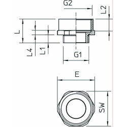 OBO Messing-Erweiterung 165 ADA M 50-63