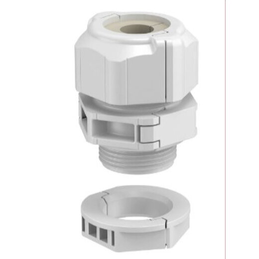 OBO Kabelverschraubung V-TEC TB20 11-14 teilbar K M20 lichtgrau