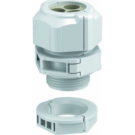 OBO Kabelverschraubung V-TEC TB32 4x8 teilbar MF M32 lichtgrau