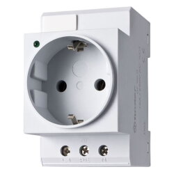 Finder Schaltschranksteckdose grau mit LED Anzeige und...